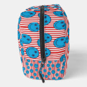 Retro Patriot Smiley Gesicht Waschbeutel (Rechts)