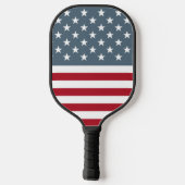 Retro Patriotic US Flagge's American Flag Pickleball Schläger (Rückseite)