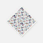 Retro Patriotic USA 4. Juli Serviette (Ecke)