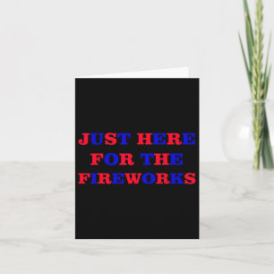 Retro Patriotic Usa Feuerwerk Spaß Unabhängigkeit  Karte