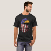 Retro Patriotic USA I American Flag I Retro 4th Ju T-Shirt (Vorne ganz)