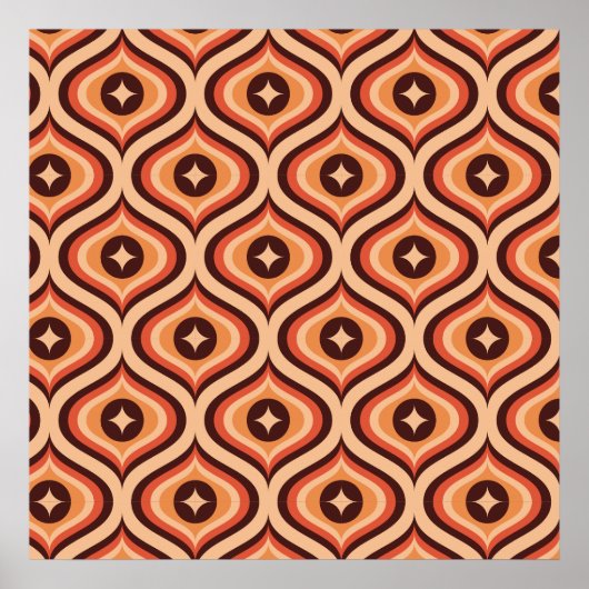 Retro Pattern Poster (Vorne)