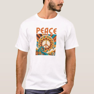 Retro Peace Graphic-Shirt T-Shirt