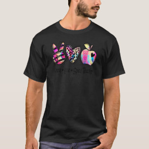 Retro Peace Liebe brachte Lehrerinnen zurück in di T-Shirt