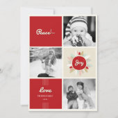 Retro Peace Liebe Freuen Sie sich auf Weihnachten (Vorderseite)