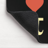 Retro Peace Liebe Pi 3.14 Happy Pi Day Math Pun Pi Mousepad (Ecke)