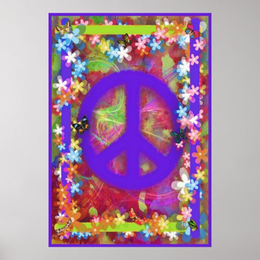 Retro Peace Poster V (Vorne)
