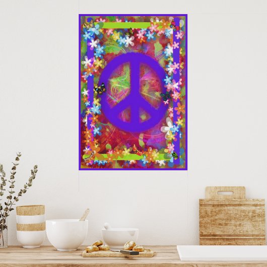 Retro Peace Poster V (Küche)