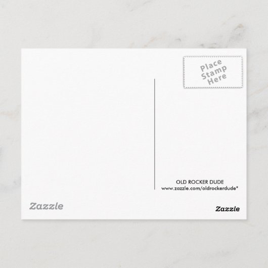 Retro Peace Postkarte (Rückseite)