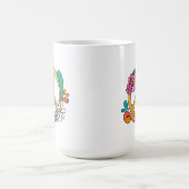 Retro Peace Sign 150er Jahre Tasse (Mittel)