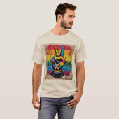 Retro Peace Sign Anti-Bullying T-Shirt (Vorne ganz)