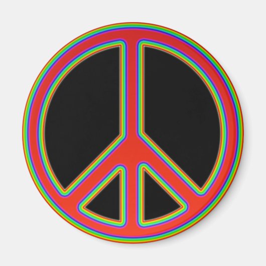 RETRO PEACE SIGN MAGNET (Vorne)