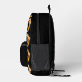 Retro Peace Sign Monogram Bedruckter Rucksack (Rechts)