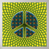 RETRO PEACE SIGN POSTER (Vorne)