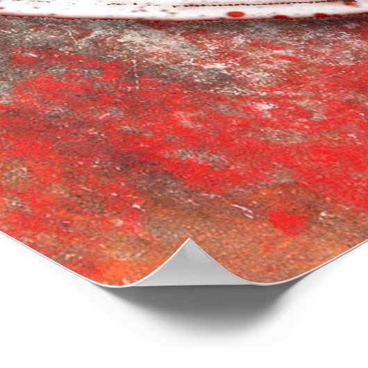 RETRO PEACE SIGN POSTER (Ecke)