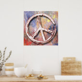 RETRO PEACE SIGN POSTER (Küche)