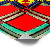 RETRO PEACE SIGN POSTER DRUCK (Ecke)