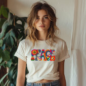 Retro Peace Word T-Shirt