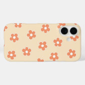 Retro Peach floral Whimsical Preppy Hippie Spring Case-Mate iPhone Hülle (Rückseite (Horizontal))