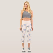 Retro Peach Graduation Capri Leggings (Vorderseite)