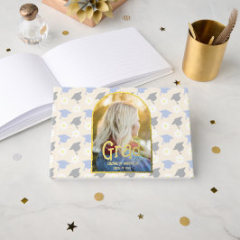 Retro Peach Graduation Gästebuch