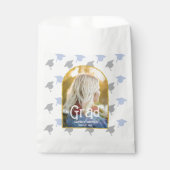 Retro Peach Graduation Geschenktütchen (Vorderseite)