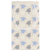 Retro Peach Graduation Kleine Geschenktüte (Rückseite)