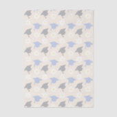 Retro Peach Graduation Seidenpapier (Vorderseite)