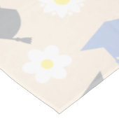 Retro Peach Graduation Tischdecke (Schrägansicht)