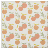 Retro Peach & Leaf Muster Stoff (Muster)