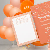 Retro Peach MCM Mitte des Jahrhunderts Moderne Spi Einladung