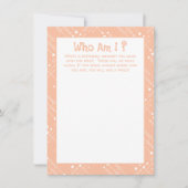 Retro Peach MCM Mitte des Jahrhunderts Moderne Spi Einladung (Vorderseite)