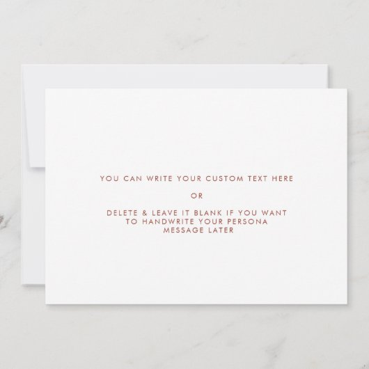 Retro peach To my Vater on my wedday card (Rückseite)