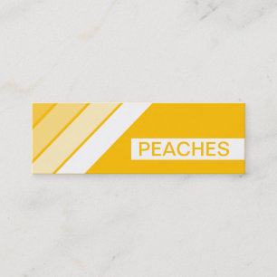Retro PEACHES Mini Visitenkarte