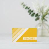 Retro PEACHES Visitenkarte (Stehend Vorderseite)