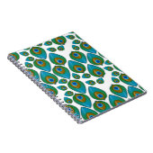 Retro Peacock Muster Notizblock (Rechte Seite)