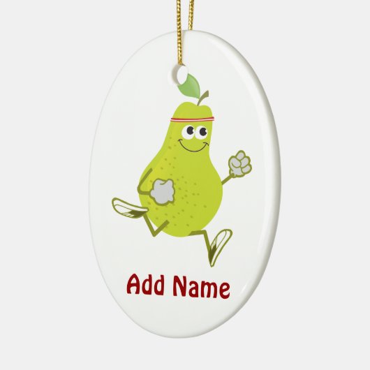 Retro Pear Runner Keramikornament (Links)