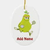 Retro Pear Runner Keramikornament (Vorne)