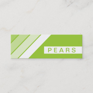 Retro PEARS Mini Visitenkarte