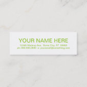 Retro PEARS Mini Visitenkarte (Rückseite)