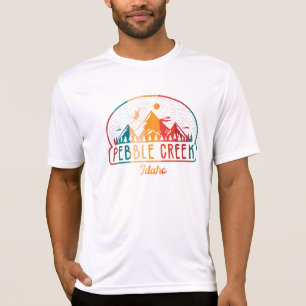 Retro Pebble Creek Mountain, Idaho 80er T-Shirt