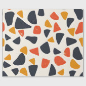 Retro Pebble Mosaic Geschenkpapier (Flach)
