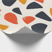Retro Pebble Mosaic Geschenkpapier (Ecke)