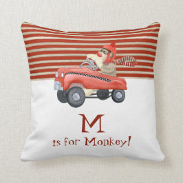 Retro Pedal-Auto-Baby-Geschenke des Socken-Affe-w Kissen