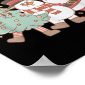 Retro Peds Crew Christmas Pediatric Nurse Nursing Poster (Ecke)