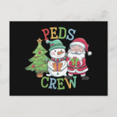 Retro Peds Crew Weihnachten Kinderkrankenpflege Ki (Vorderseite)