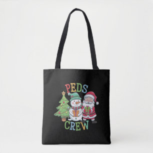 Retro Peds Crew Weihnachten Kinderkrankenpflege Ki Tasche