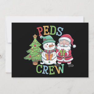 Retro Peds Crew Weihnachten Kinderkrankenschwester