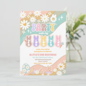 Retro Peeps Birthday Invitation Einladung (Stehend Vorderseite)