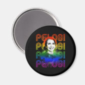 Retro Pelosi Pride Magnet (Vorderseite/Rückseite)